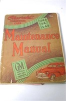1946,47 & 48 Chevrolet Maintenance Manual