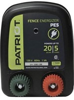 Patriot PE5 Electric Fence Energizer, 0.20 Joule,