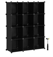 SONGMICS Cube Storage Organizer, 12-Cube Book