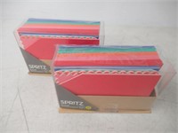 (2) Spritz Blank Note Cards, Crimped Edges,