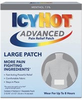 New ICY HOT Advanced Pain Relief Patch 5 ea