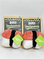 New (2) Sushi Plush Squeeky Toys for S/M Dogs
