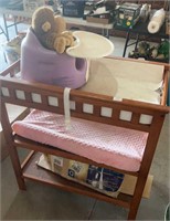Infant changing table and other assorted items