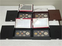 1993 to 1996 Canadian Proof Coinage Sets