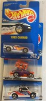 Three hot wheels, toys, new in package