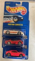 Three hot wheels new in package