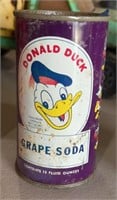 Donald Duck grape soda can