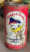 Donal duck strawberry soda can