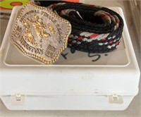 1986 national finals, rodeo belt, buckle and belt