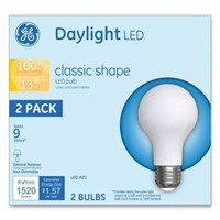 (2) 2CT General Electric LED Classic Daylight A21
