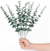 NEW (6PC 15") Artificial Eucalyptus Leaves Stems,