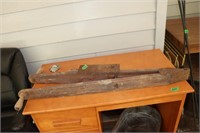 Antique wooden seeder