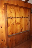 Gun cabinet/ shelf-63x8x80” tall