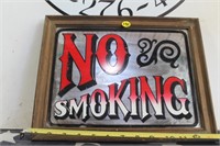 No Smoking Bar Mirror