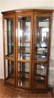 LIGHTED CHINA CABINET W/ MIRROR