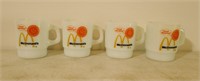 (4) MCDONALDS COFFEE CUPS