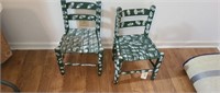 (2) CHILDS ART CHAIRS