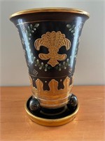 Porcelain Decorative Vase with Base 6"