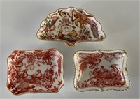 (3) Royal Crown Derby Porcelain Condiments