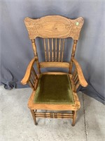 Pressed Back Arm Chair