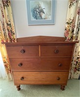Canadiana Pine 4 Drawer Chest of Drawers