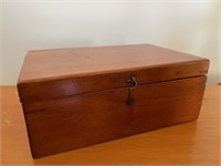 Antique Pine Dresser Box with Contents as Shown