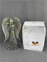 Metal Angel Figurine, Cookie Server