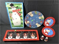 Snowman Serving Plate, Dishes etc