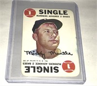 1968 Mickey Mantle Topps Game Card