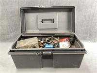 Plastic Tool Box & Contents