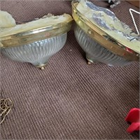 2 Unused Brass Light Fixtures