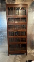 6 Section Oak Barristers Macey Bookcase