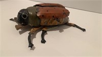 Antique Tin Litho Wind Up Beetle Big Toy