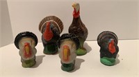 5 Turkey Candy Containers Germany and Japan