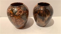 2 6" Art Pottery Vases