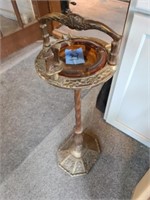 Cast iron ash tray and stand