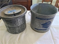 Antique minow bucket
