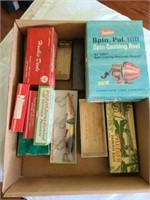 Assorted old boxes