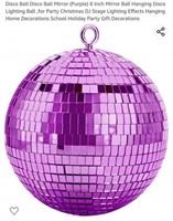MSRP $16 Purple Disco Ball