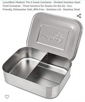 MSRP $24 Stainless Steel Snack Container