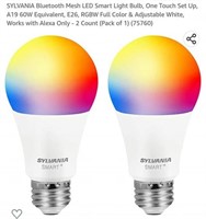 MSRP $12 Set 2  Bluetooth Lightbulbs