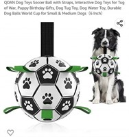MSRP $18 Dog Tugawar Soccer  Ball