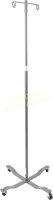 Drive Medical I.V. Pole 4 Leg with 2 Hook