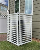 2pc Zippity Outdoor Privacy Screens White