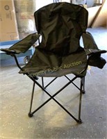 Foldable 39" Camping Chair with Tote Bag Black