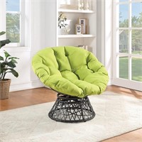 OSP Home Furnishing Papasan Chair Green