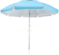 LUHAHALU Beach Umbrella Blue 7.5ft