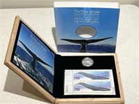 The Blue Whale Limited Edition $10 Coin/Stamp Set