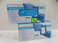 2 BOXES NITRILE GENERAL PURPOSE GLOVES LATEX M100