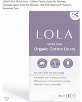 MSRP $8 Lola Cotton Panty Liners